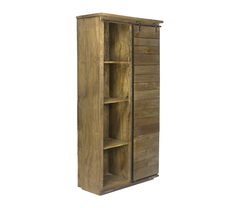 Armadio in legno con ripiani Cannes