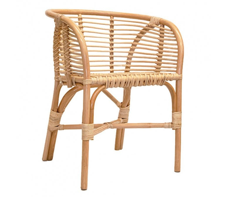 Fauteuil en rotin naturel tressé Molins