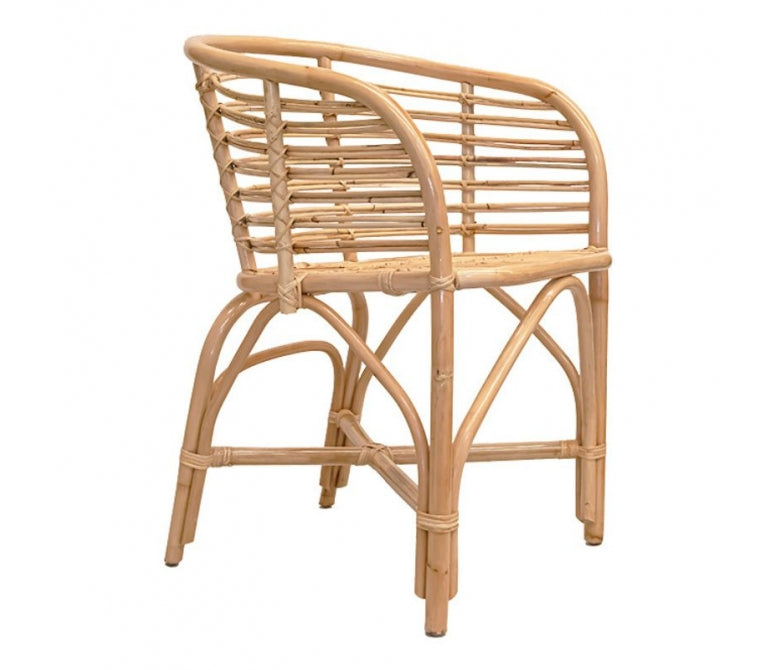 Cadeirão de rotim trançado natural Urco