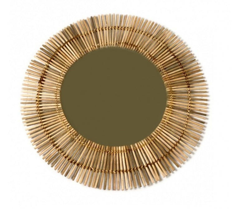 Specchio in rattan D.70 Orion