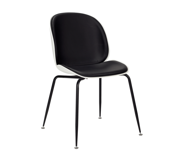 Glimer eetkamerstoel met gestoffeerde zitting