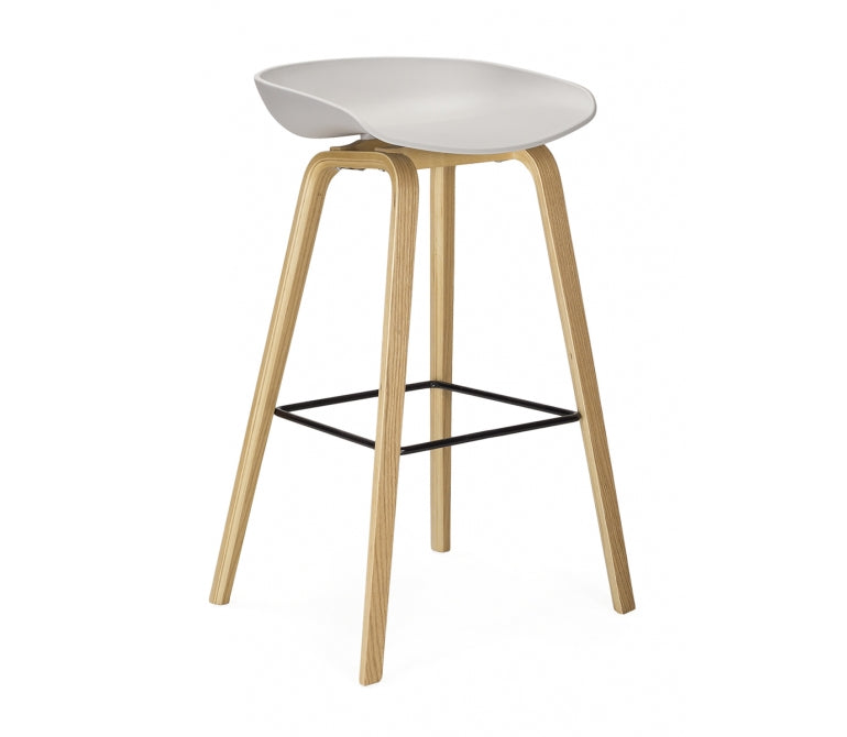 Sgabello da bar Dil grigio nordico