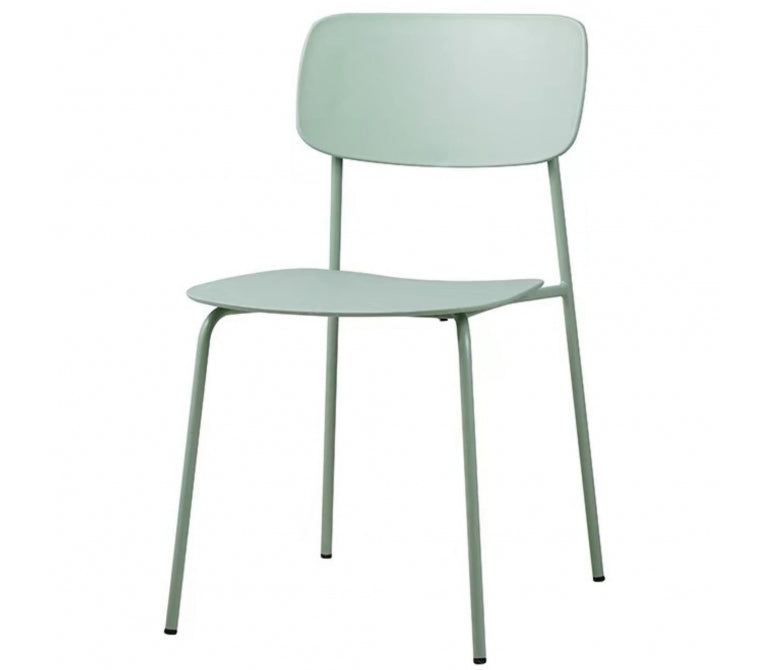 Chaise à manger empilable verte Vera