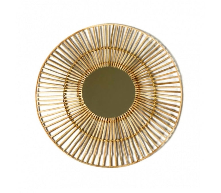 Specchio in rattan D.70 Tyron