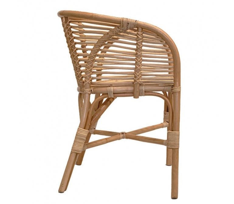 Fauteuil en rotin naturel tressé Molins
