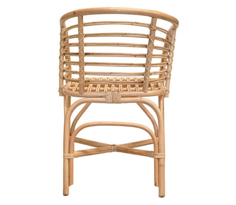 Poltrona in rattan naturale intrecciato Urco