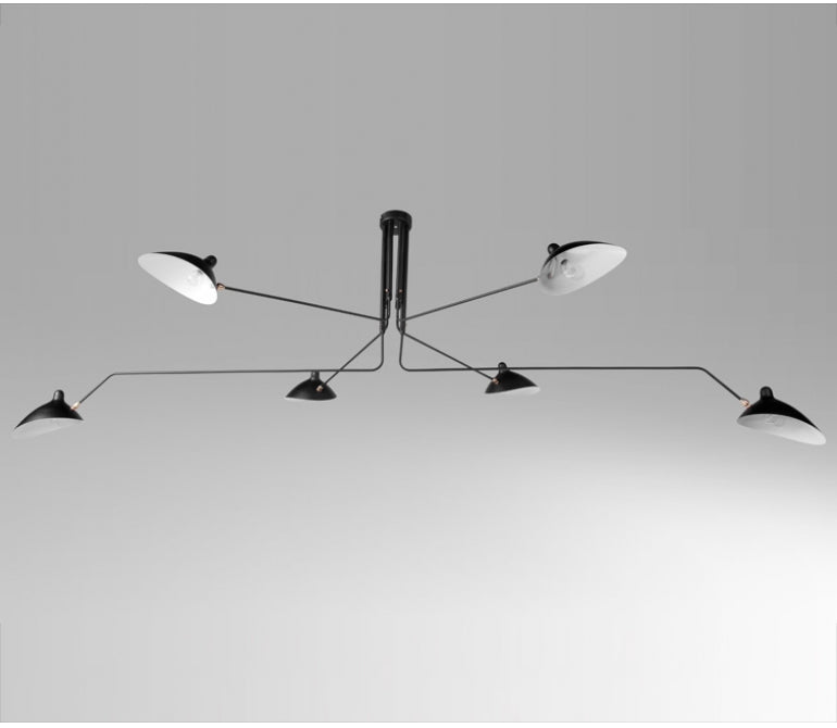 Lampada da soffitto di design Sergent a 6 bracci