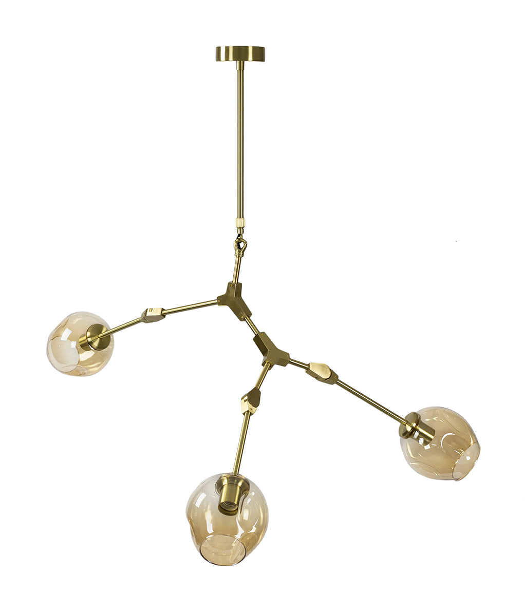 Lampada da soffitto Adel 3 oro