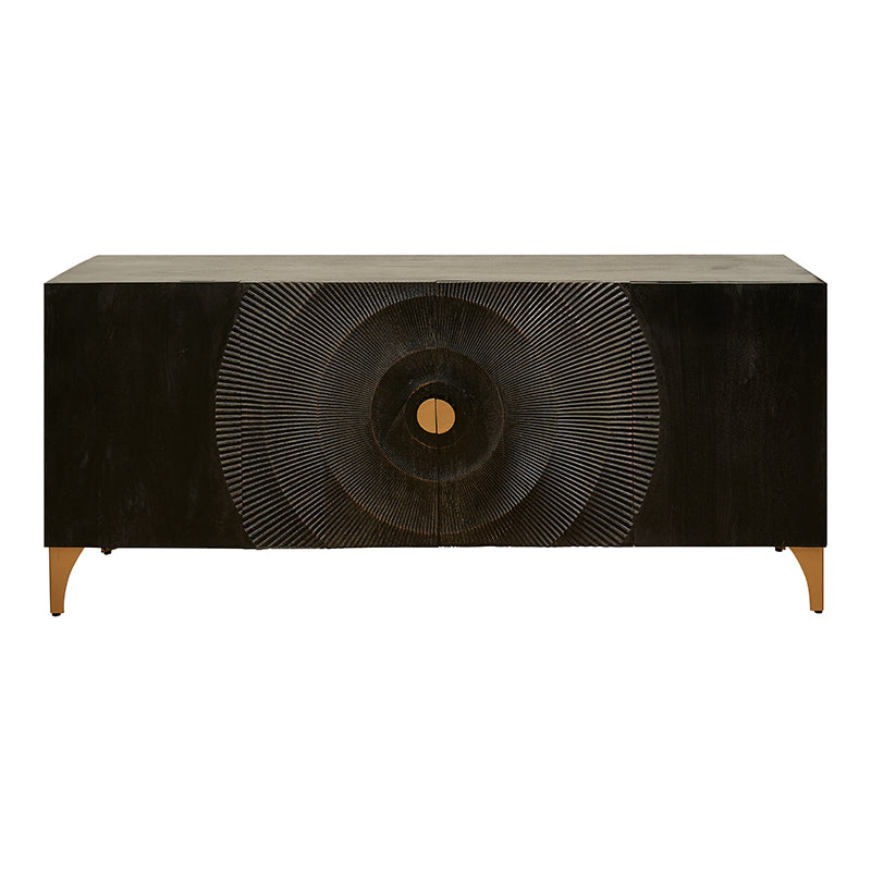 Aparador de madera de mango color negro Tessa