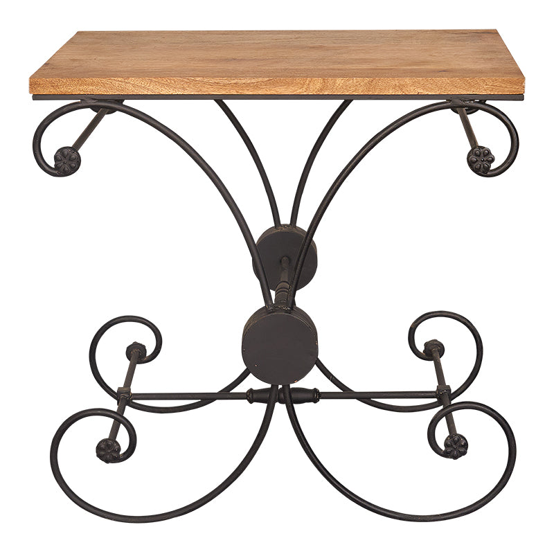 Mesa industrial forja y madera Dalia