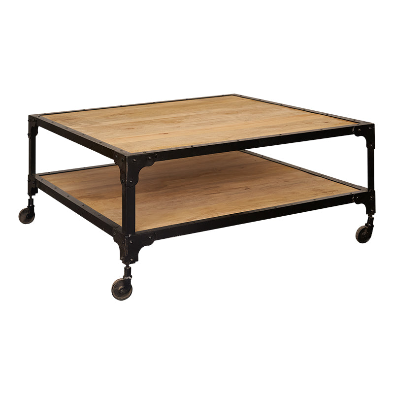 Mesa de centro industrial 100x100 Rouse