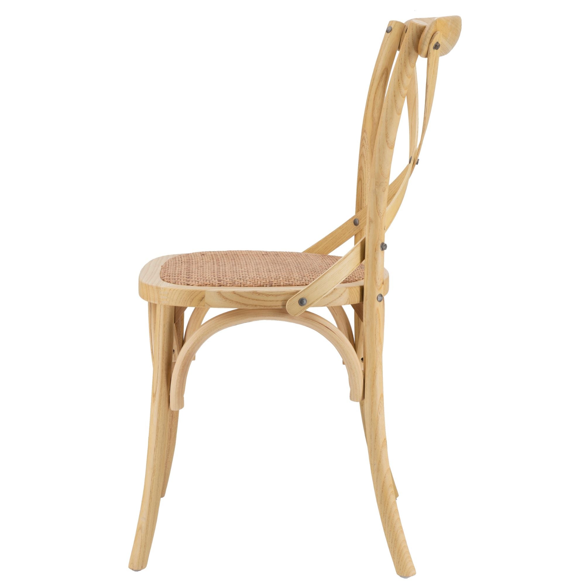 Sedia da pranzo vintage Cross natural N