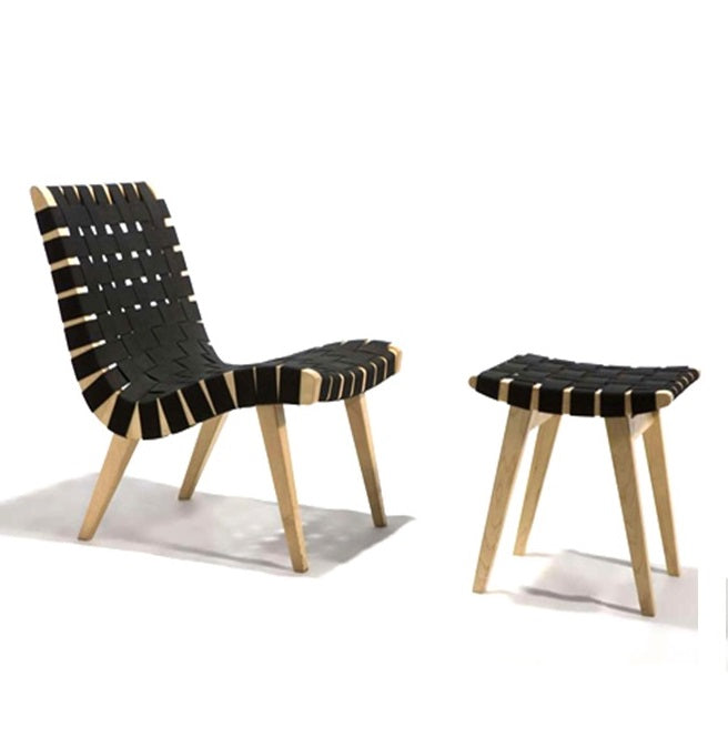 Cadeirão relaxante com otomano Iseo