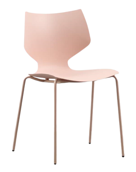 Chaise empilable Vera rose