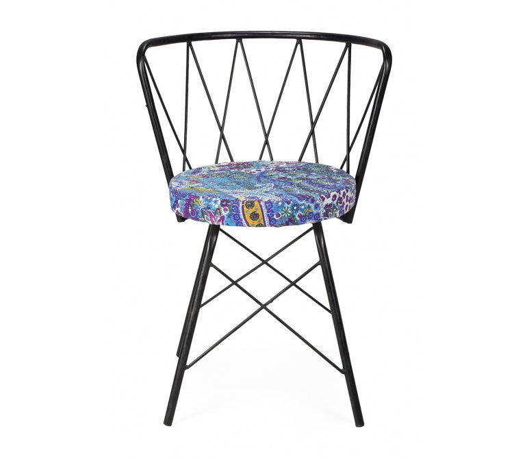 Chaise de salle à manger en cuir vintage Ayaz