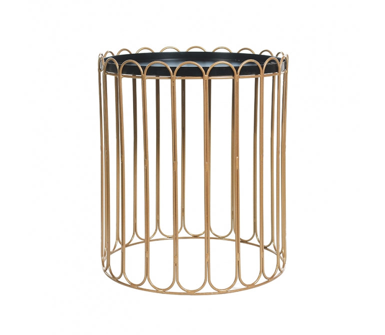 Table d'appoint Santorini en métal doré