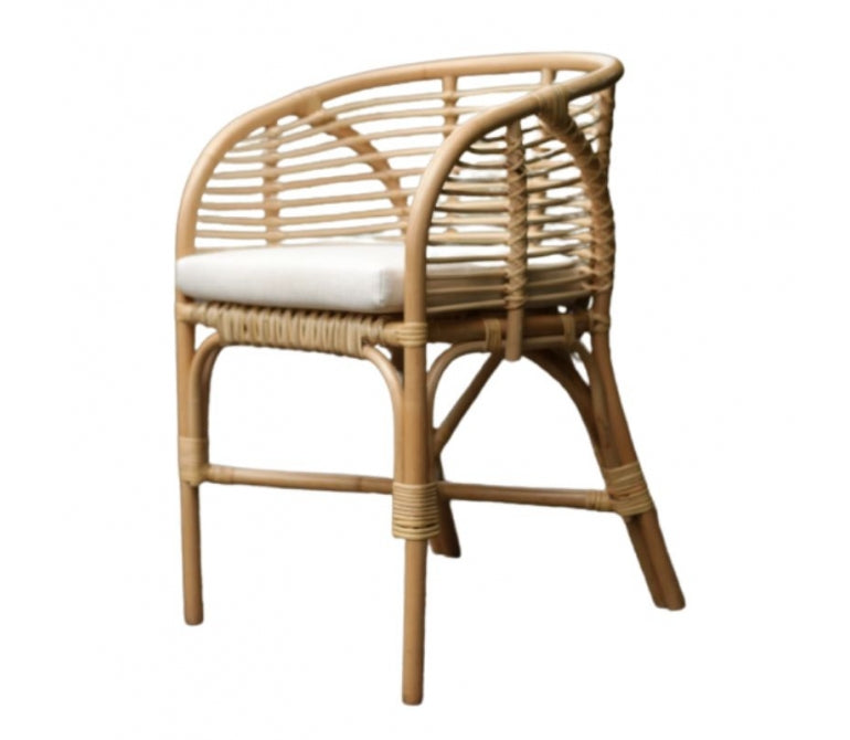 Fauteuil en rotin naturel tressé Molins
