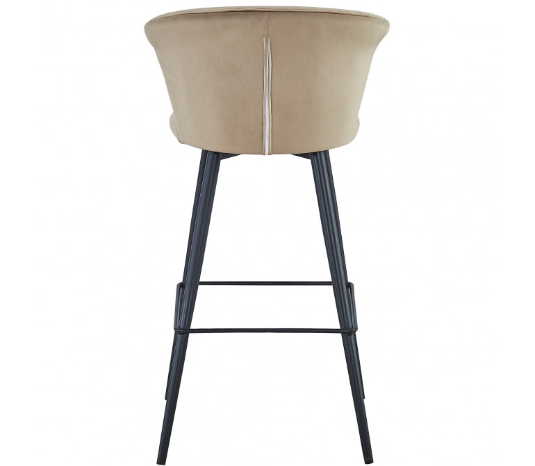 Taburete de barra velvet Nuvole beige