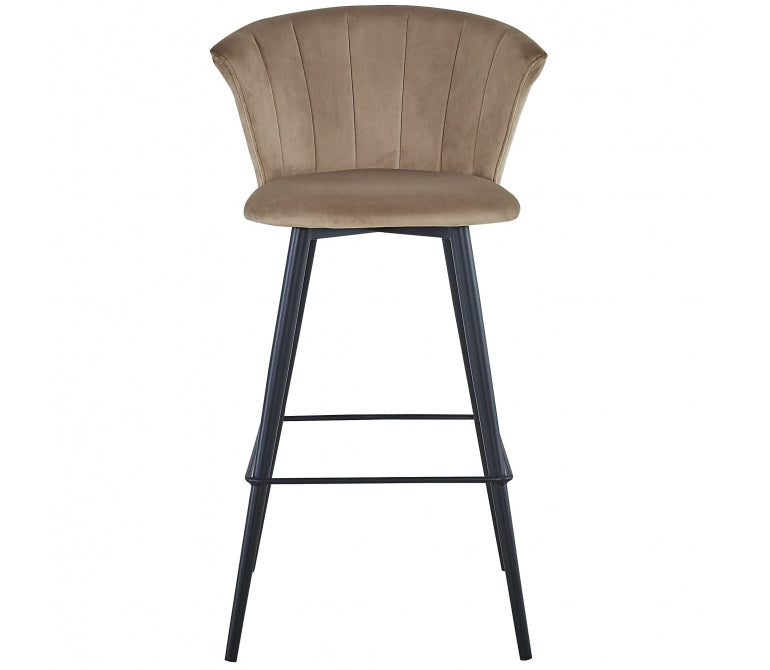 Taburete de barra velvet Nuvole beige