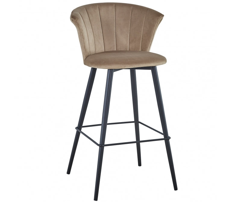 Taburete de barra velvet Nuvole beige