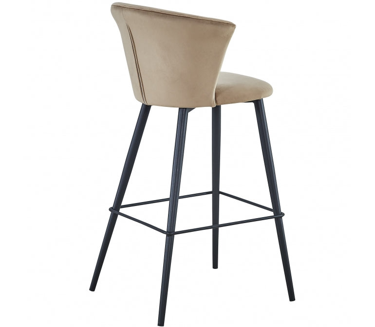 Taburete de barra velvet Nuvole beige