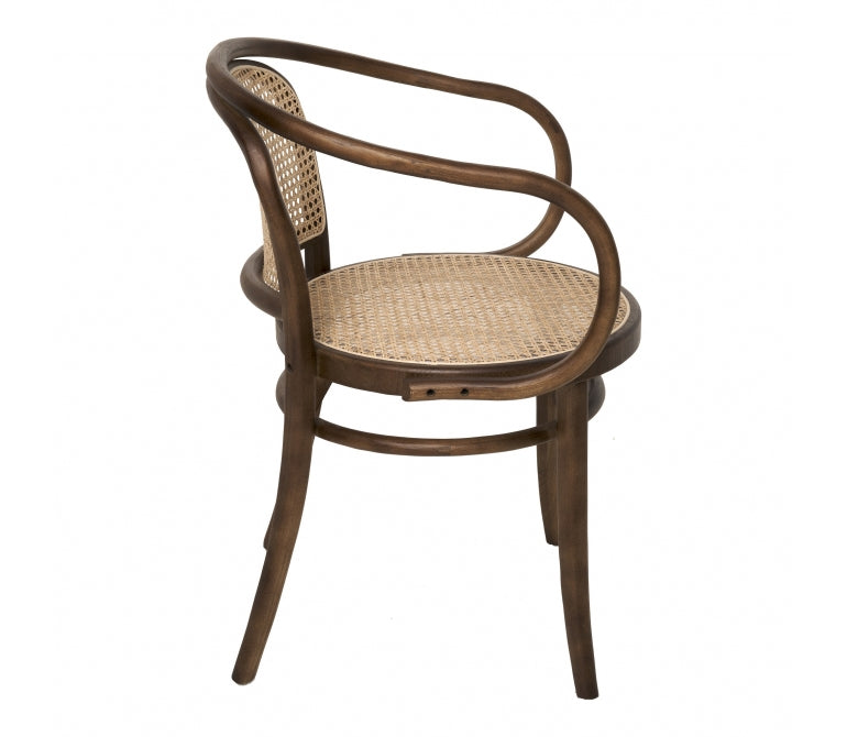 Sedia da pranzo con braccioli Manson