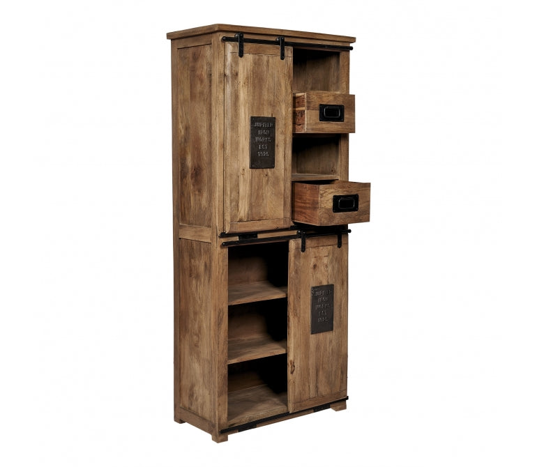 Armoire en bois de manguier et acier de Nills