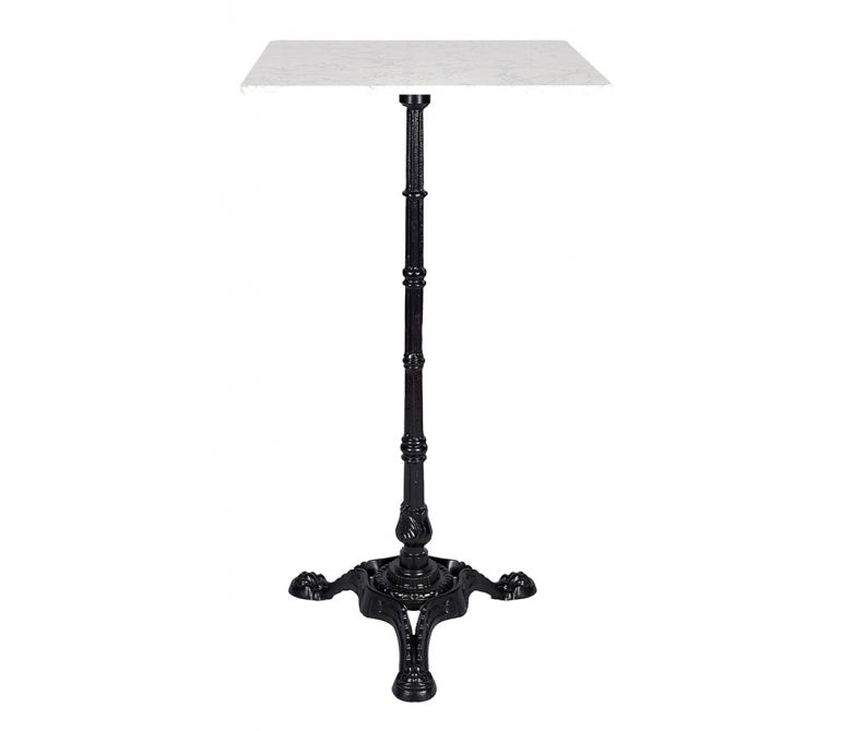 Mesa de bar alta tapa mármol 60x60 Pisa