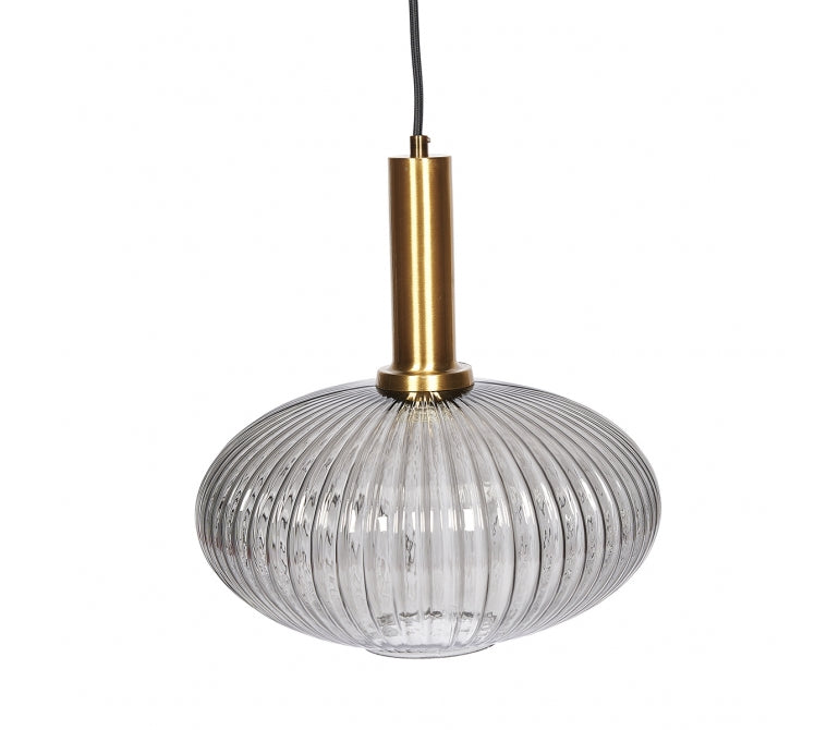 Lámpara de techo diseño cristal Opalo gris