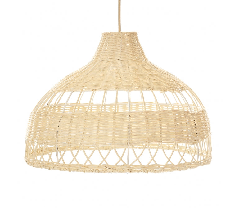 Lampada da soffitto in rattan naturale Rous