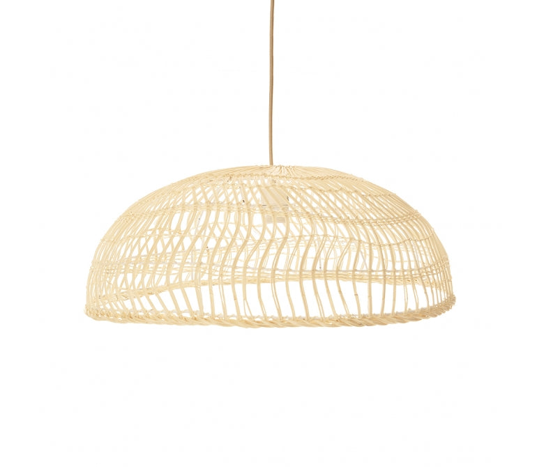 Lampada da soffitto Isis in rattan naturale 60 cm