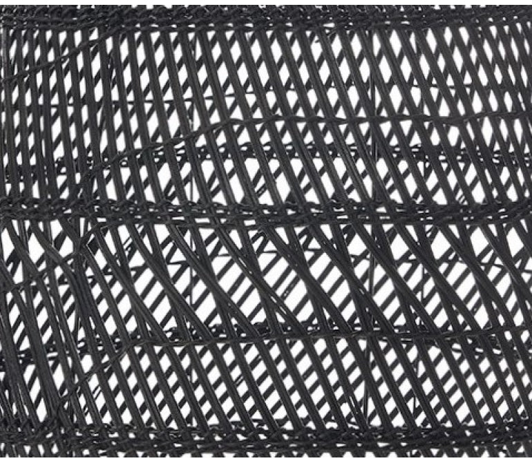 Hilia lampada da soffitto in bambù nero 50 cm