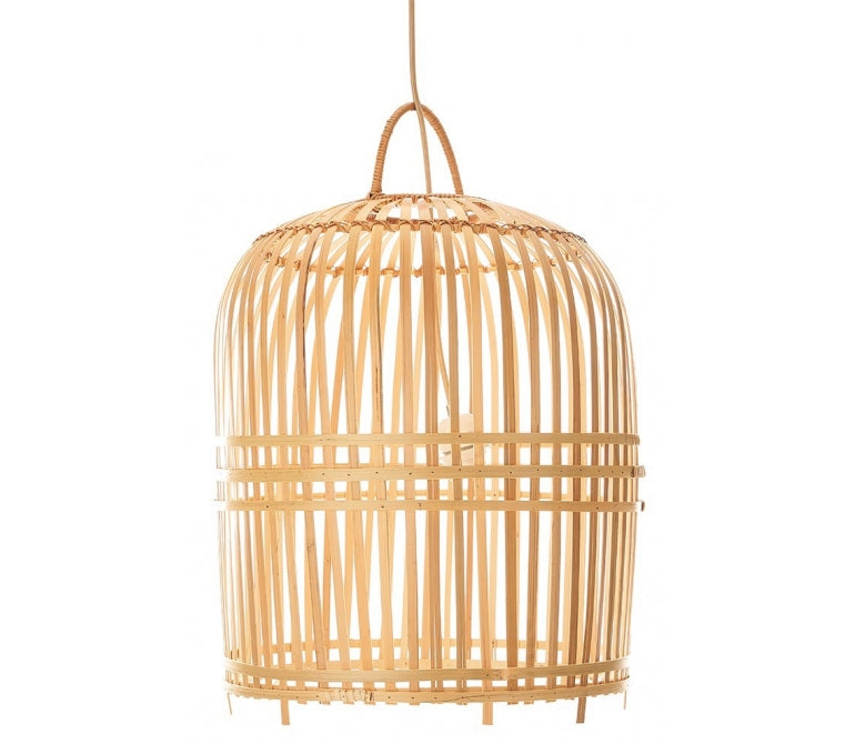 Candeeiro de tecto de rotim natural Camelia 40cms