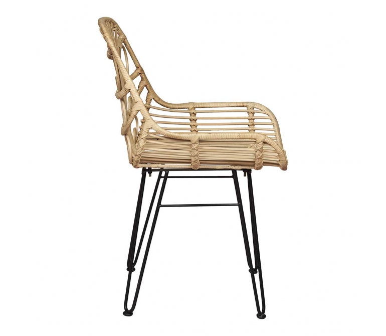 Chaise en rotin synthétique Andra