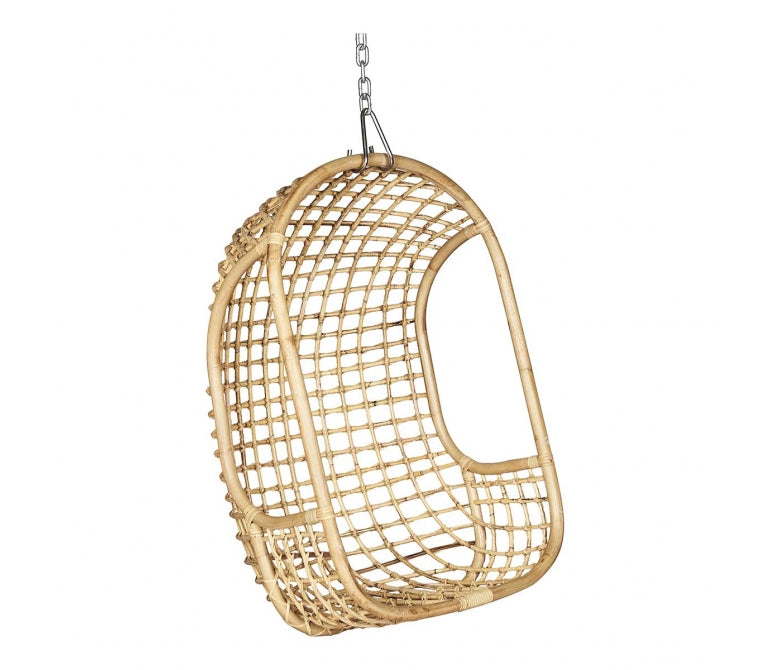 Fauteuil suspendu en rotin naturel Malen