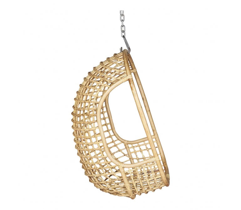 Fauteuil suspendu en rotin naturel Malen