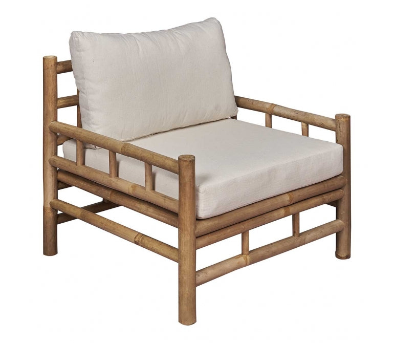 Poltrona in bambù con cuscini Yoice