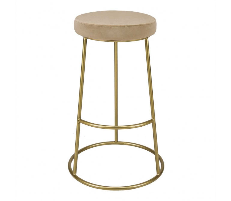 Sgabello bar capelli terziario Beige H75 cm Beverly