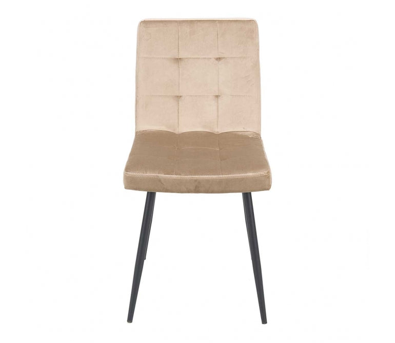 Chaise à manger en velours Shira