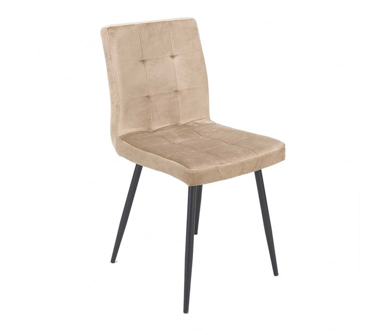 Chaise à manger en velours Shira