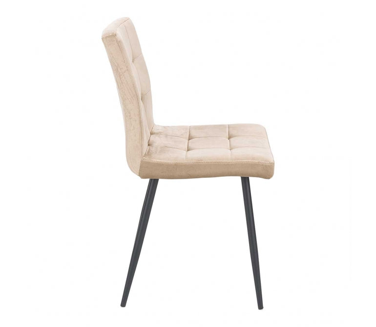 Chaise à manger en velours Shira