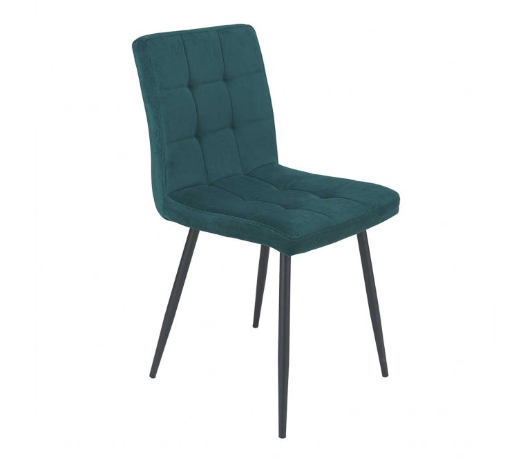 Chaise à manger en velours Shira