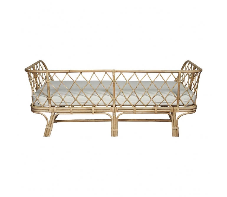 Divano letto da giorno in rattan Samanta