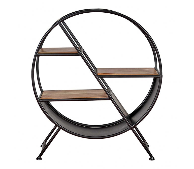 Vintage Linz ronde staande boekenkast