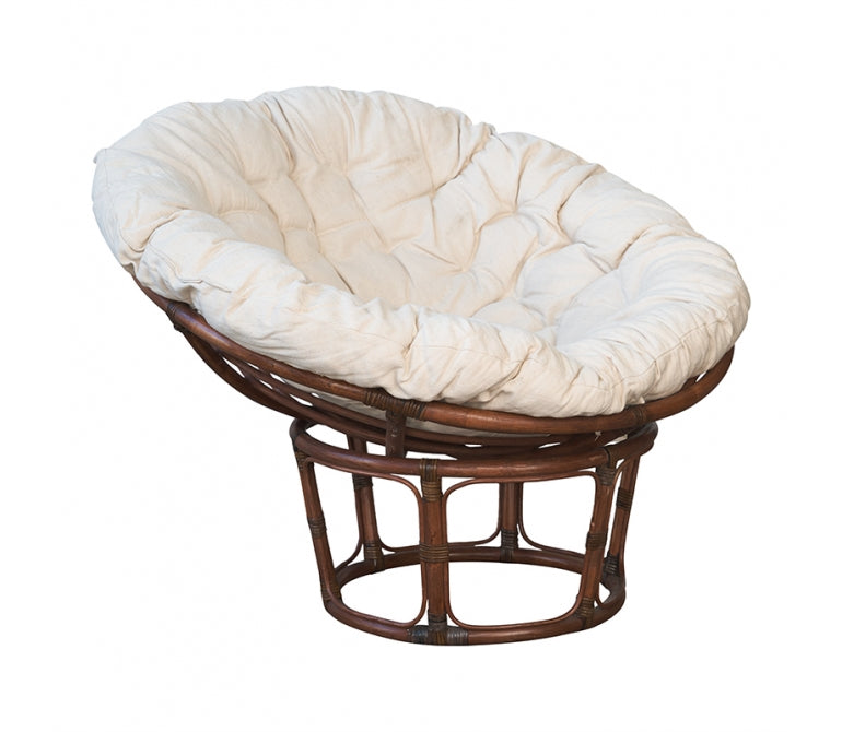 Sillón Papasan Bambu nogal 100 cm