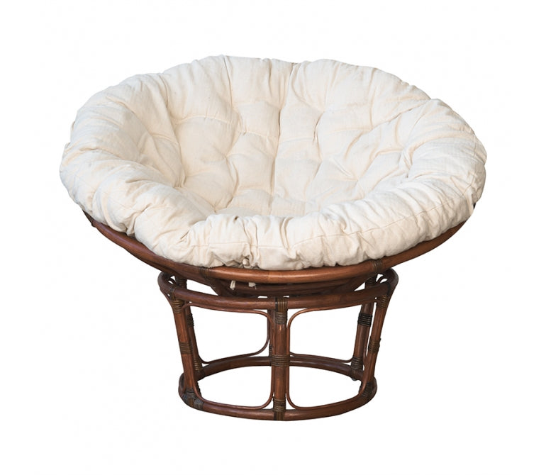 Sillón Papasan Bambu nogal 100 cm