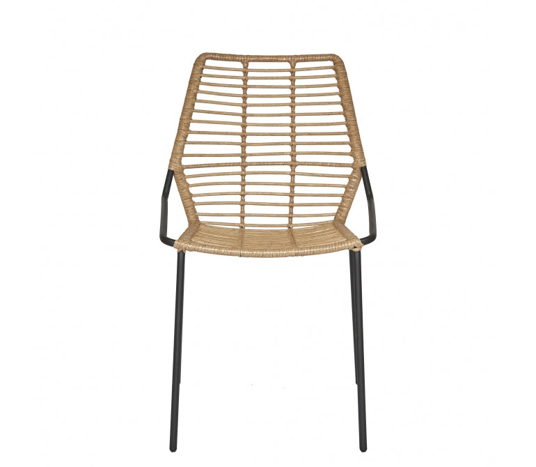 Chaise empilable en rotin synthétique Gary