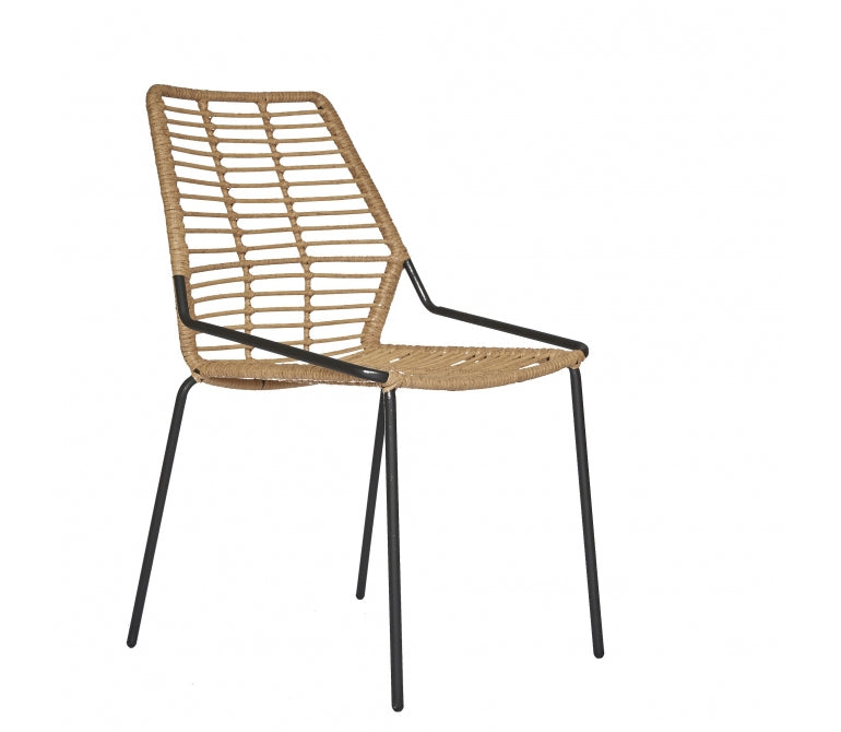 Chaise empilable en rotin synthétique Gary