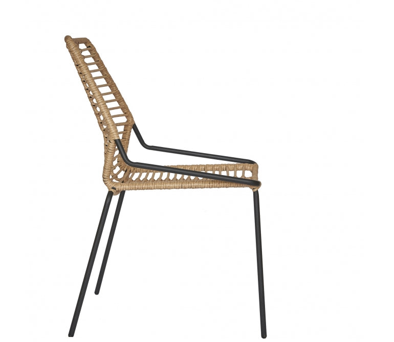 Chaise empilable en rotin synthétique Gary