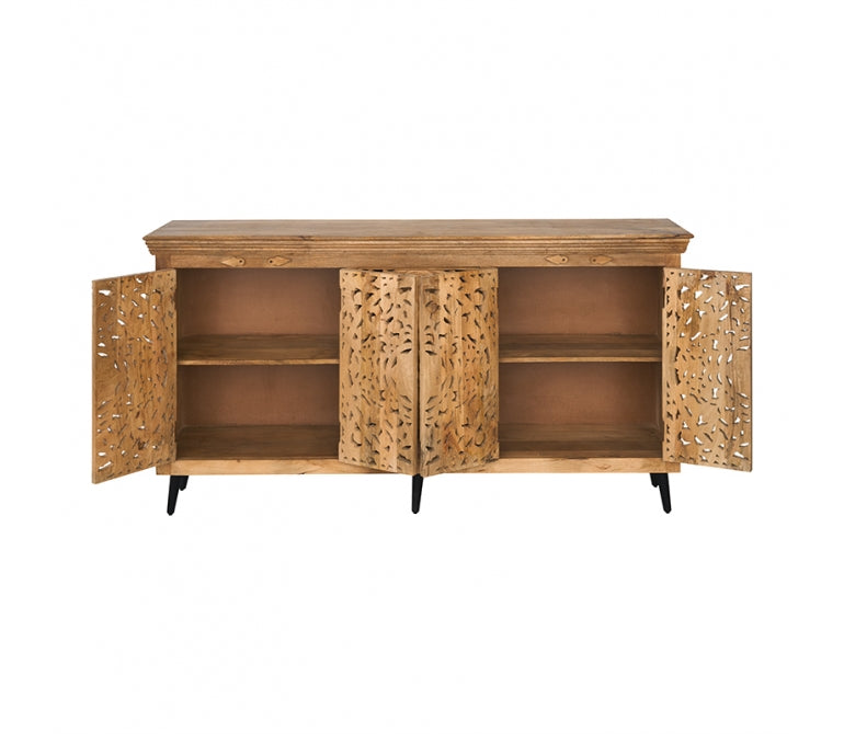 Aparador de madera tallado Arya